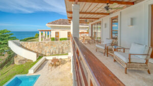 Las Veranda Hotel beachside areial shot