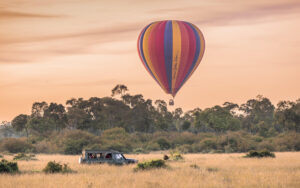 Hot air Baloon Safari at dusk